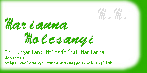 marianna molcsanyi business card